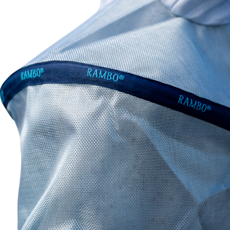 Horseware - Masque anti-mouches Rambo Fly Mask azure blue/ marine/ bleu électrique