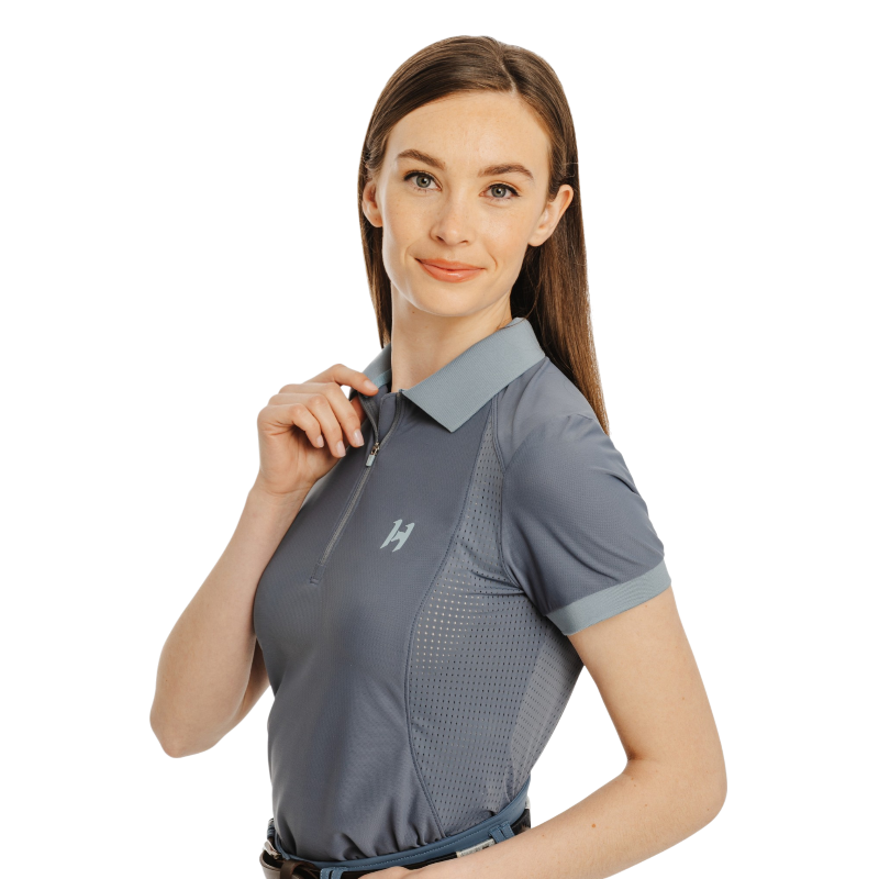 Horseware - Polo à manches courtes femme Tech indigo orchid | - Ohlala