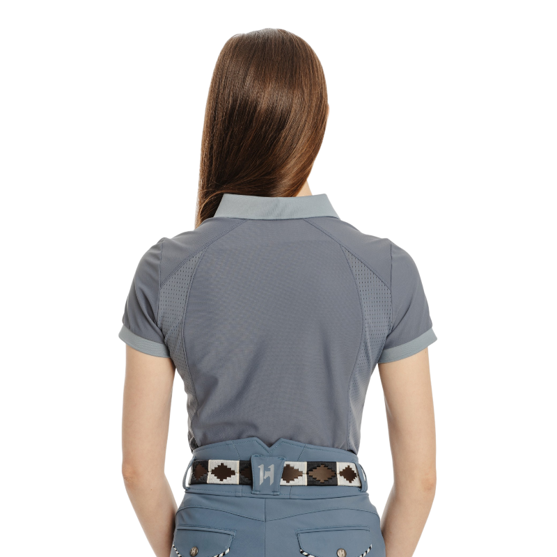 Horseware - Polo à manches courtes femme Tech indigo orchid | - Ohlala