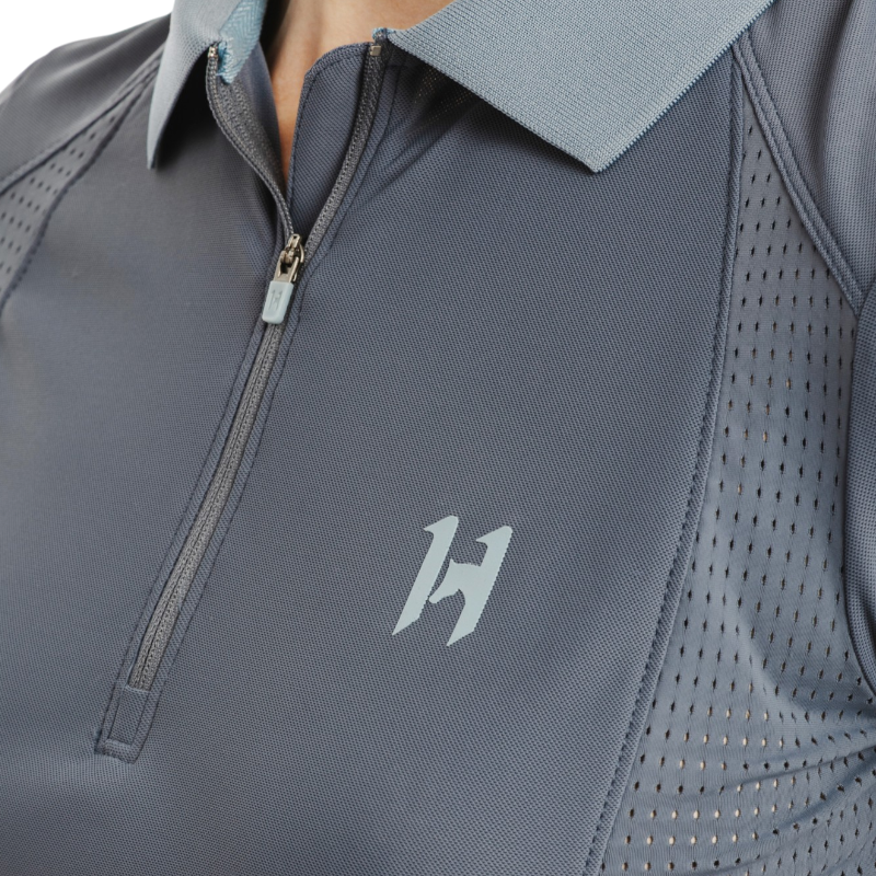 Horseware - Polo à manches courtes femme Tech indigo orchid | - Ohlala
