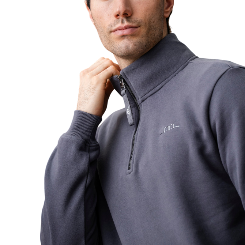 Horseware - Sweat à col zippé homme Gabriel charcoal | - Ohlala