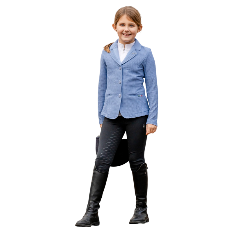 Horseware - Dziecięca kurtka konkursowa Platinum MotionLite sicilian blue | - Ohlala