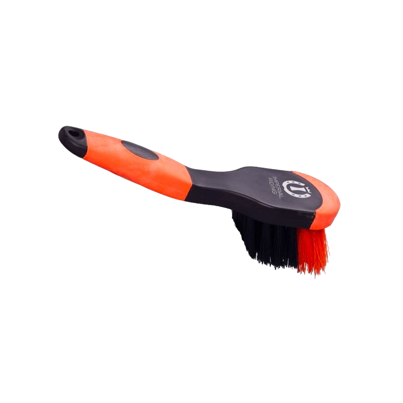 Imperial Riding - Hoof brush orange/grey