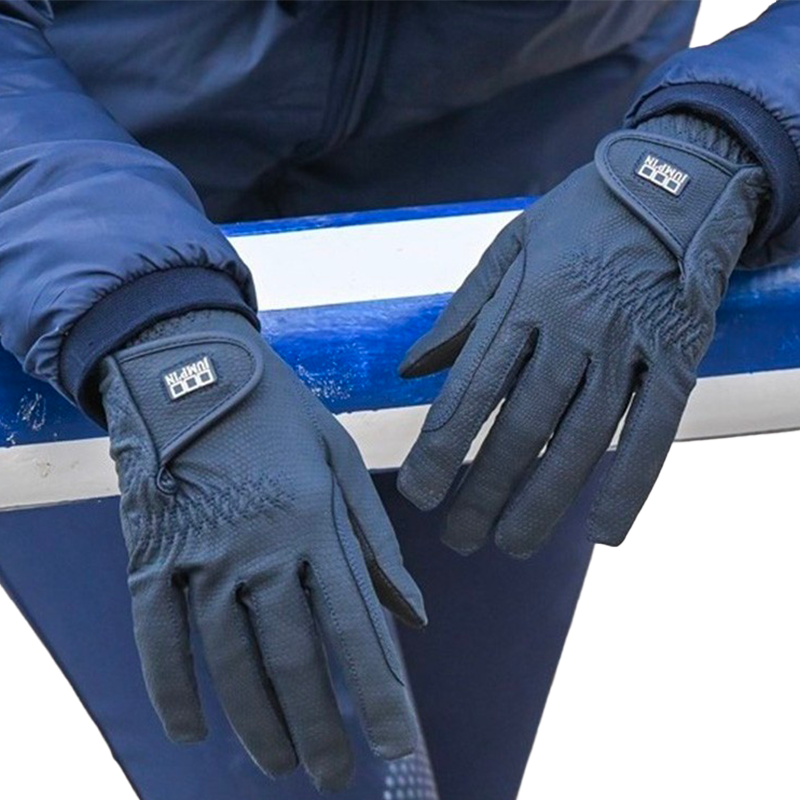 Jump'in - Gants d'équitation Skintec noir