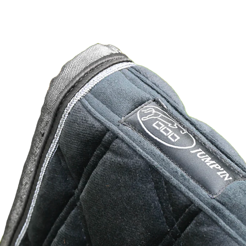 Jump'In - Tapis de selle Soft Velours noir | - Ohlala