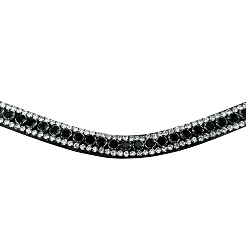 Jump'In - Frontale Diamante Fiore nero/ cuoio nero