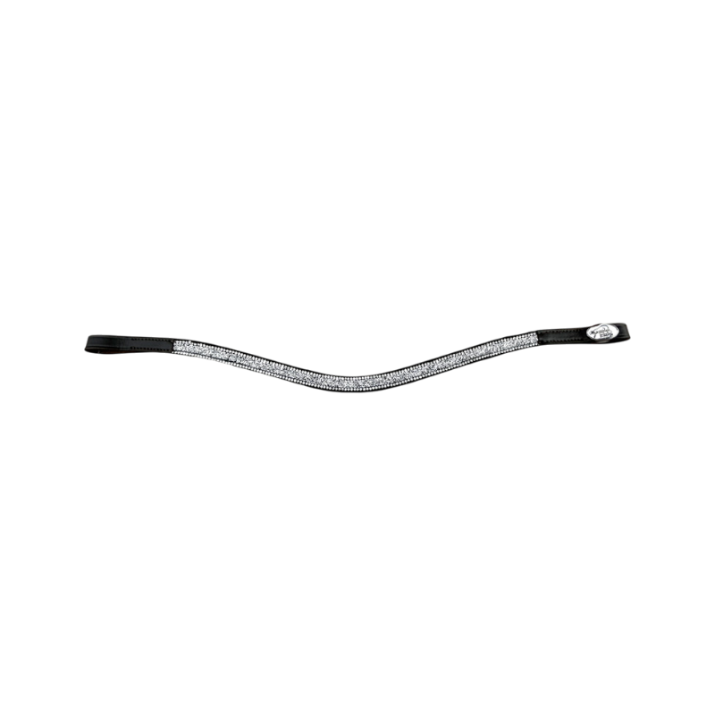 Jump'In - Flat Diamond Browband diamond / black leather