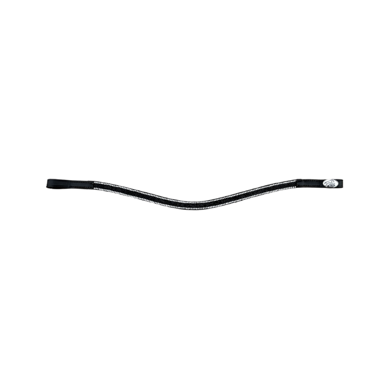 Jump'In - Flat Diamond Browband Black Diamond / Black Leather
