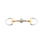 Jump'In - Stainless steel double-jointed loose ring snaffle with ball | - Ohlala