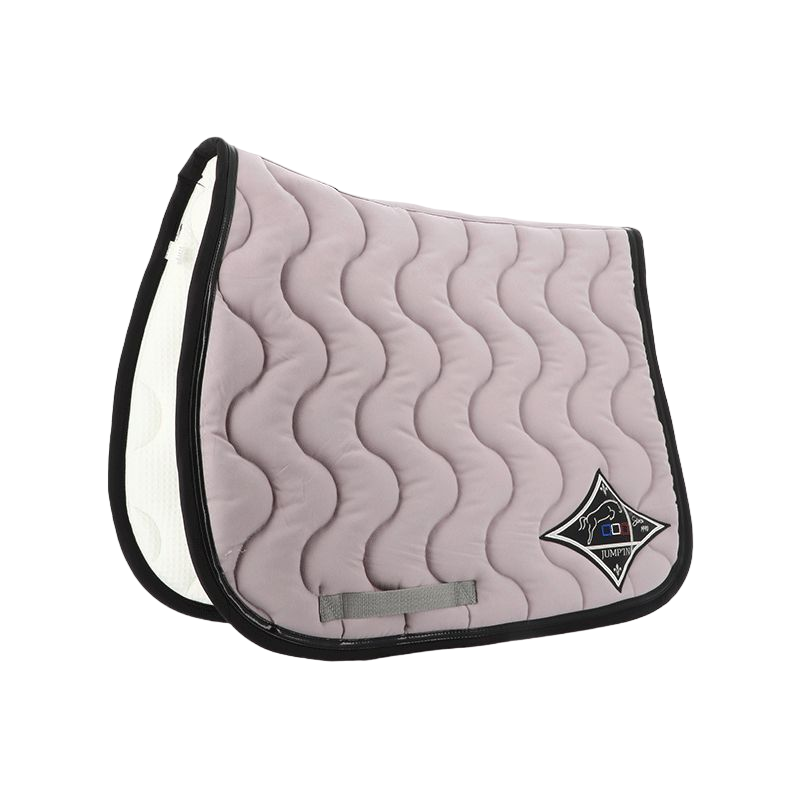 Jump'In - Tapis de selle gris clair/ noir/ noir | - Ohlala