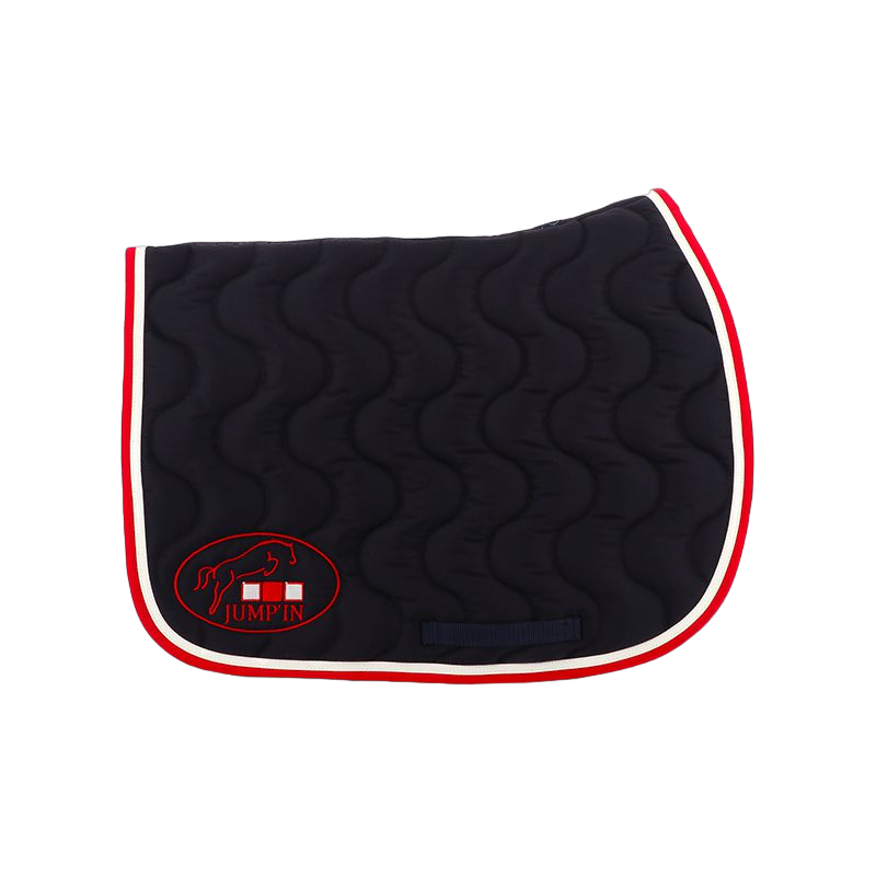 Jump'In - Tapis de selle marine/ blanc/ rouge | - Ohlala