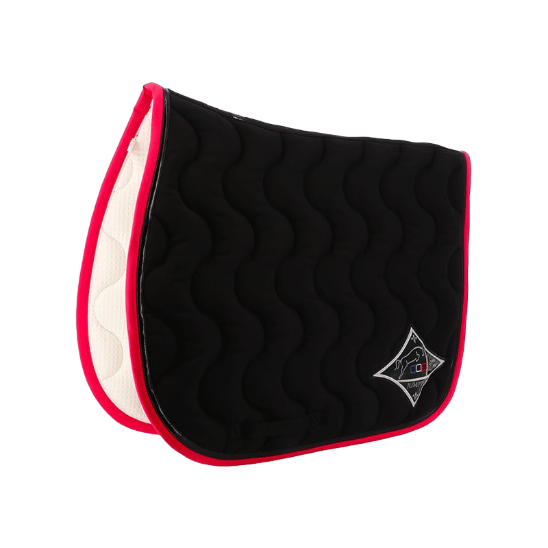 Jump'In - Tapis de selle noir/ noir/ fuschia | - Ohlala