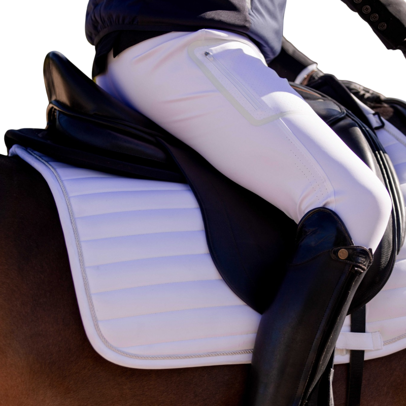 K By Equithème - K-TRITON ホワイト馬場用サドルパッド