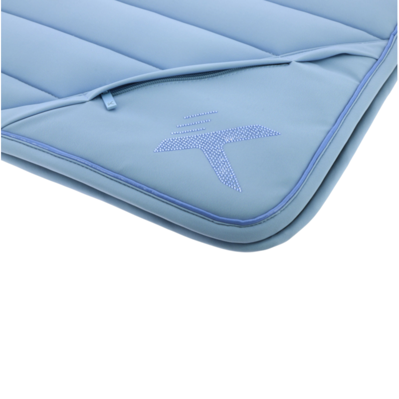 K By Equithème - Tapis de selle K-VEGA bleu ciel