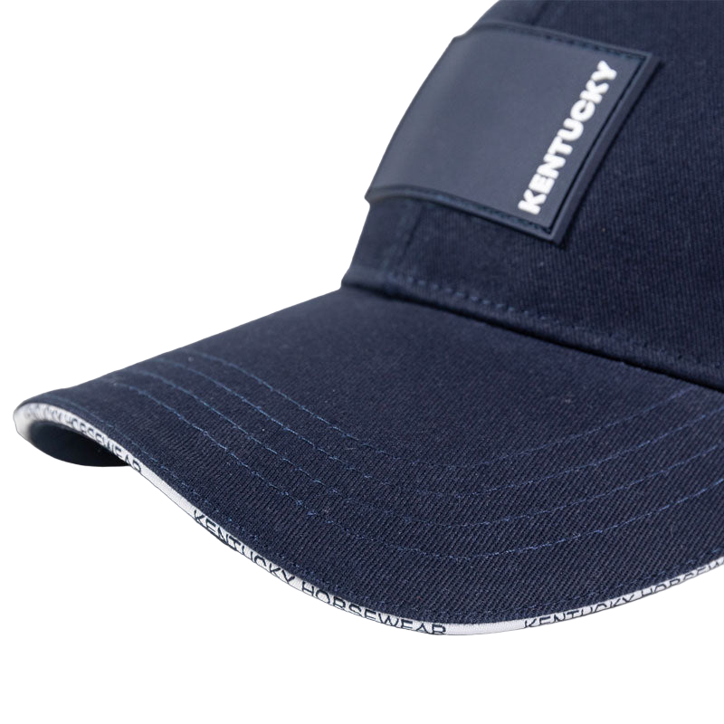 Kentucky Horsewear - Casquette Rubber logo marine | - Ohlala