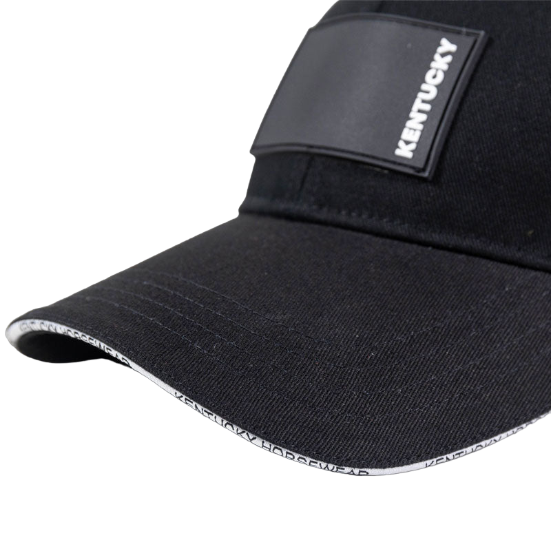 Kentucky Horsewear - Casquette Rubber logo noir | - Ohlala