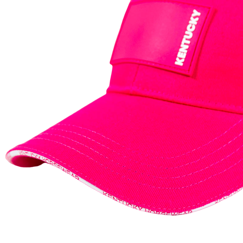 Kentucky Horsewear - Casquette Rubber logo rose | - Ohlala