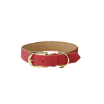 Kentucky Dogwear - Vegan Leather Dog Collar Red/Beige | - Ohlala