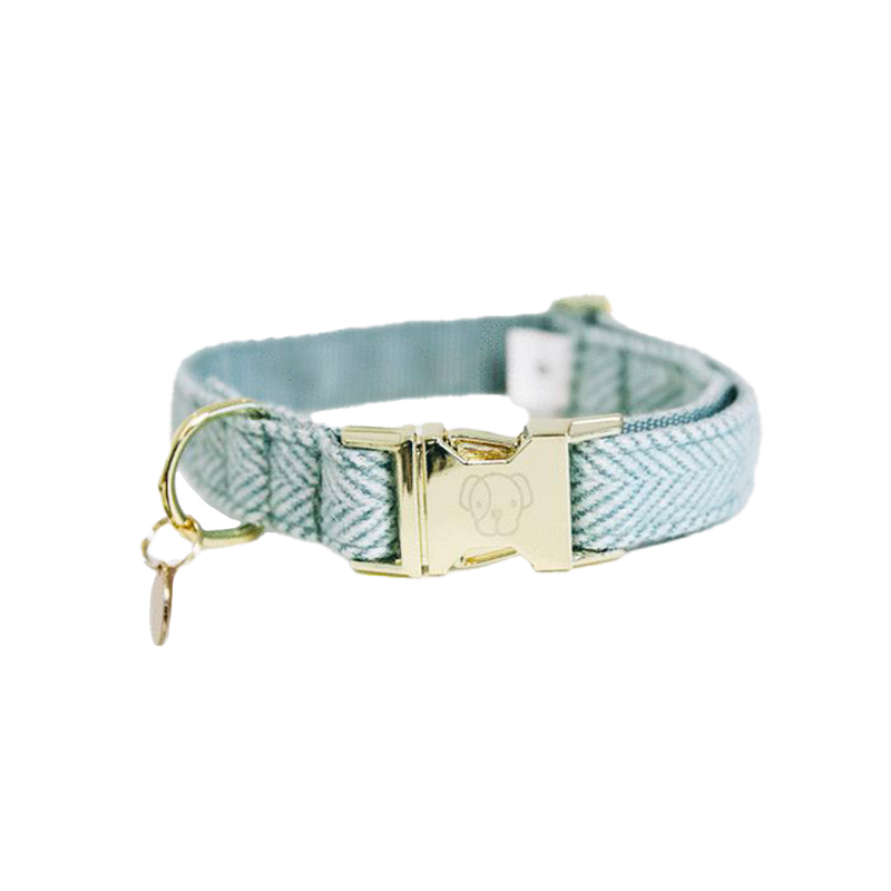 Kentucky Dogwear - Wool dog collar light blue