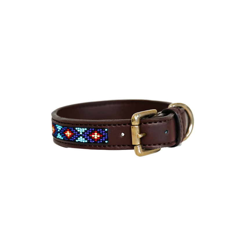 Kentucky Dogwear - Blue Handmade Beaded Dog Collar