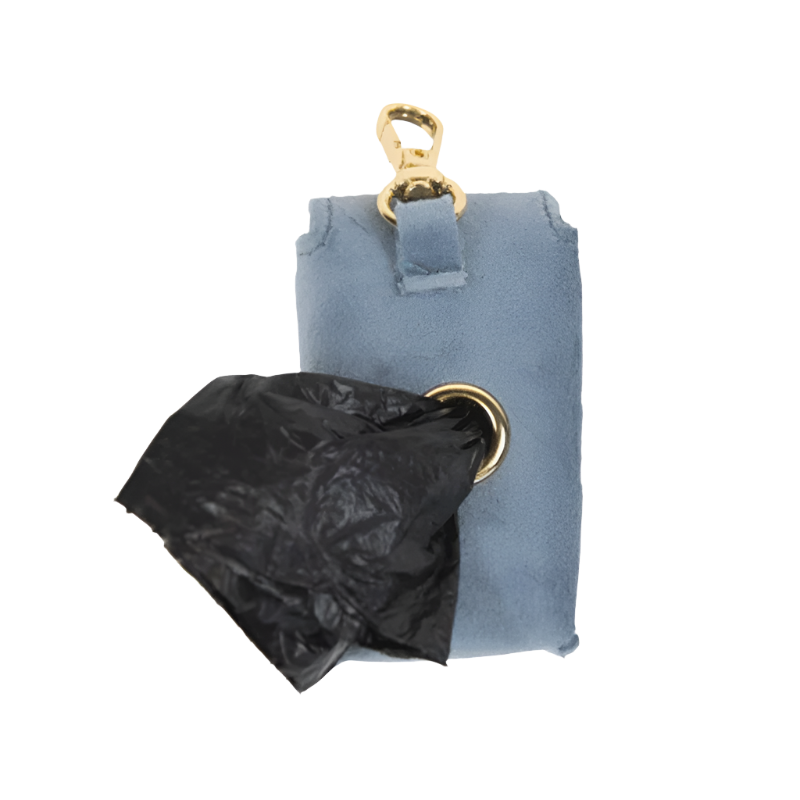 Kentucky Dogwear - Sky blue velvet square poop bag