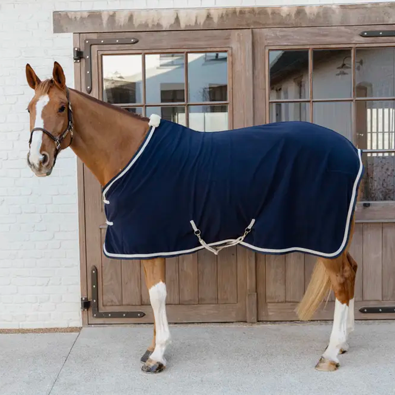 Kentucky Horsewear - Chemise polaire Fleece Rug Plaited Rope marine | - Ohlala