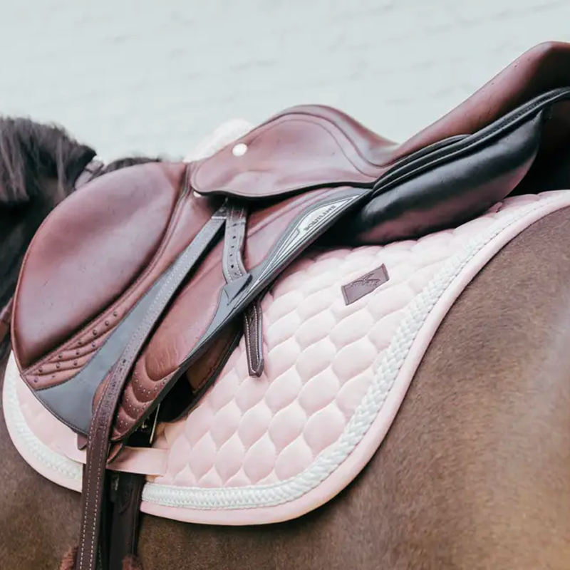 Kentucky Horsewear - Tapis de selle Plaited Cord rose pâle | - Ohlala