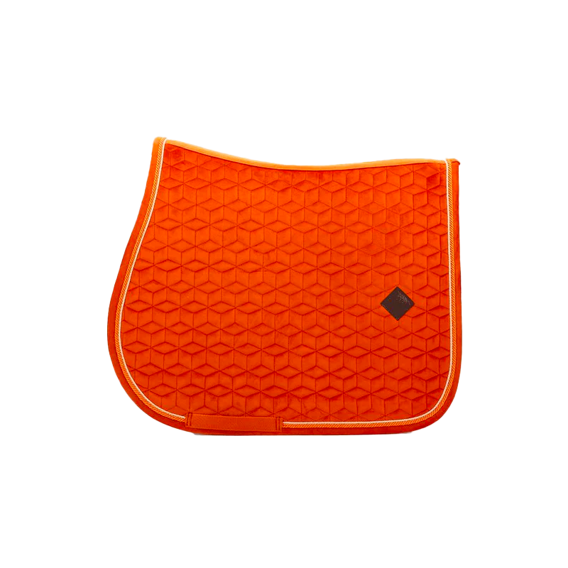 Kentucky Horsewear - Tapis de selle Velvet Jumping Orange | - Ohlala