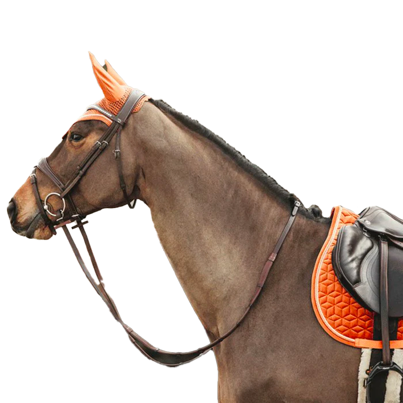 Kentucky Horsewear - Tapis de selle Velvet Jumping Orange | - Ohlala