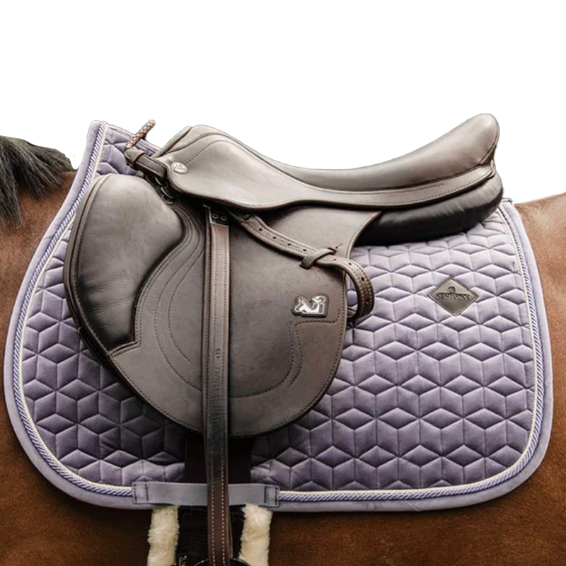 Kentucky Horsewear - Tapis de selle Velvet Jumping Violet | - Ohlala