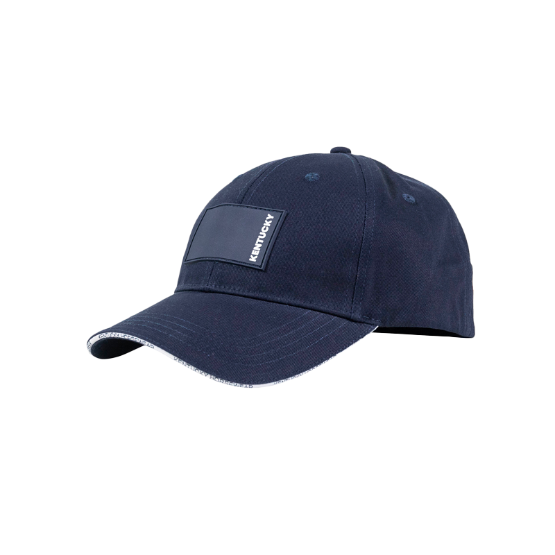 Kentucky Horsewear - Casquette Rubber logo marine | - Ohlala