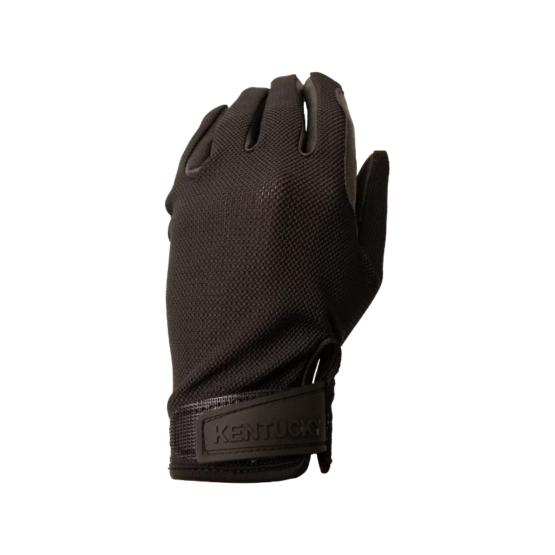 Kentucky Horsewear - Grip Summer Black Riding Gloves