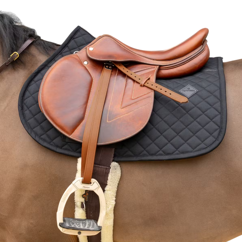 Kentucky Horsewear - Tapis de selle Diamond doublé mouton synthétique noir