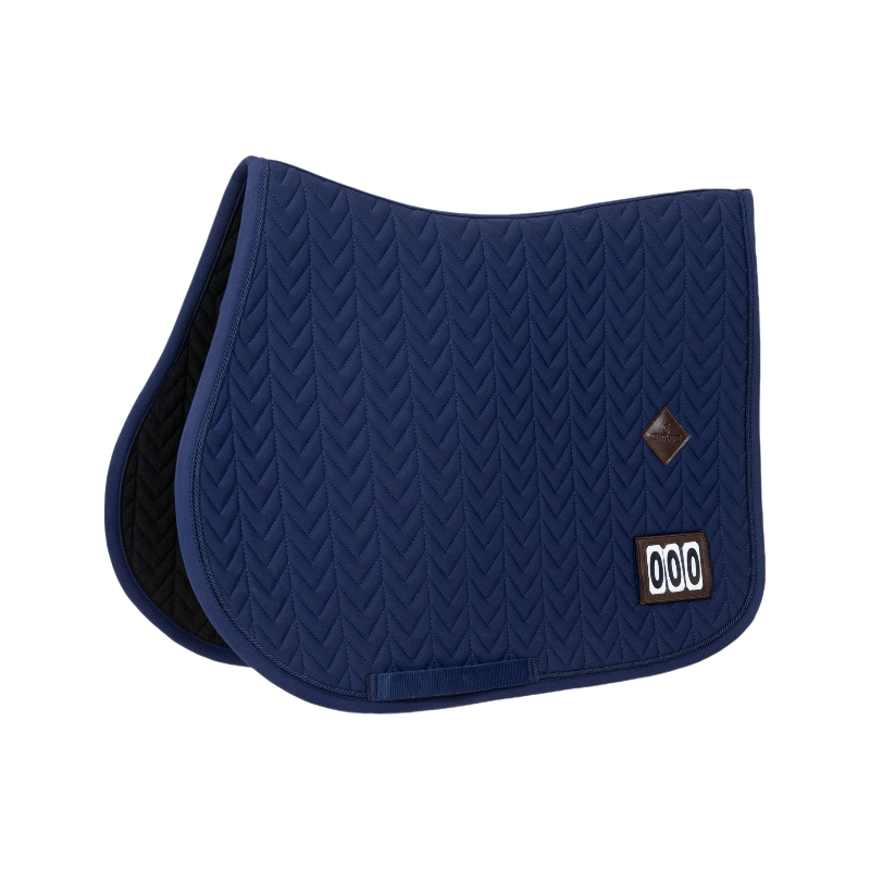 Kentucky Horsewear - Tapis de selle Fishbone Compétition 2 numéros marine
