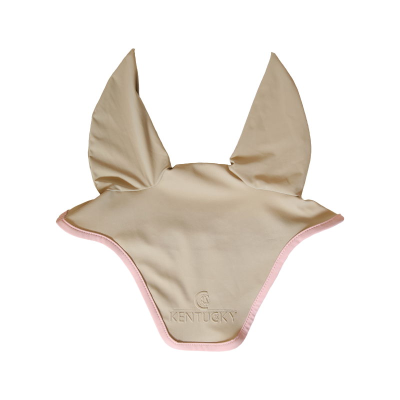Kentucky Horsewear - Beige / old pink Wellington Softshell hat 