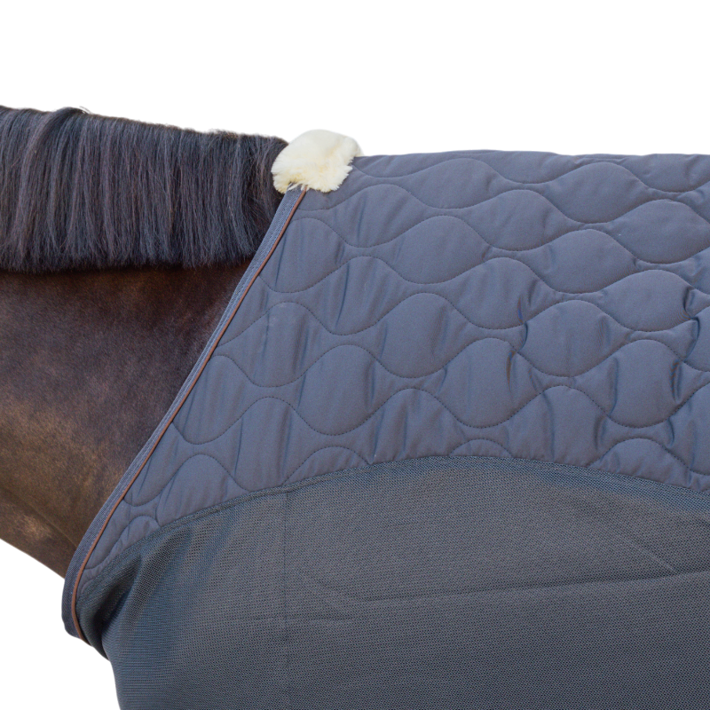 Kentucky Horsewear - Couverture polaire Transport Combo Cooler Fleece marine | - Ohlala