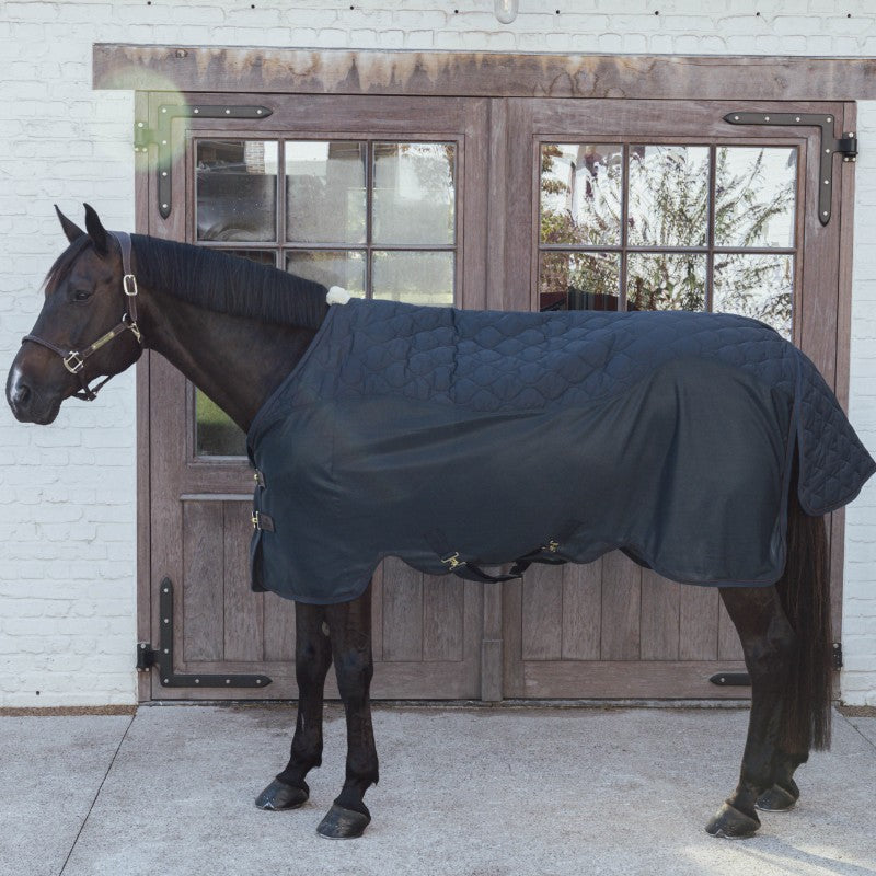 Kentucky Horsewear - Couverture polaire Transport Combo Cooler Fleece marine | - Ohlala