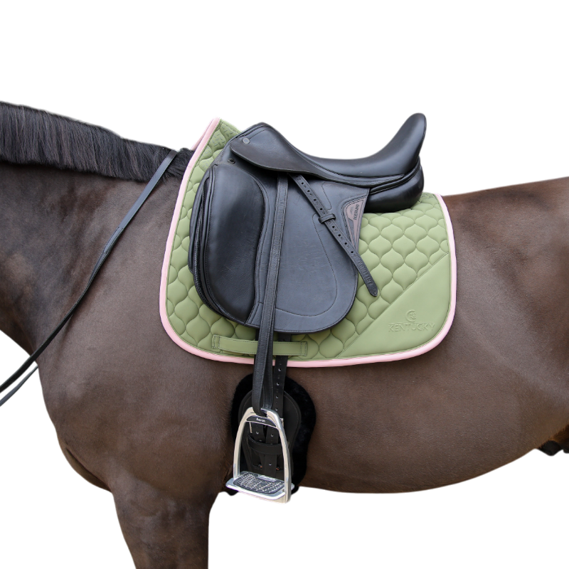 Kentucky Horsewear - Softshell Dressage Rug Onion Quilt khaki/ old rose 