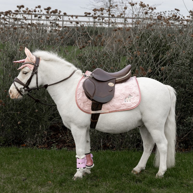 Kentucky Horsewear - saddle pad soft pink glitter unicorn 