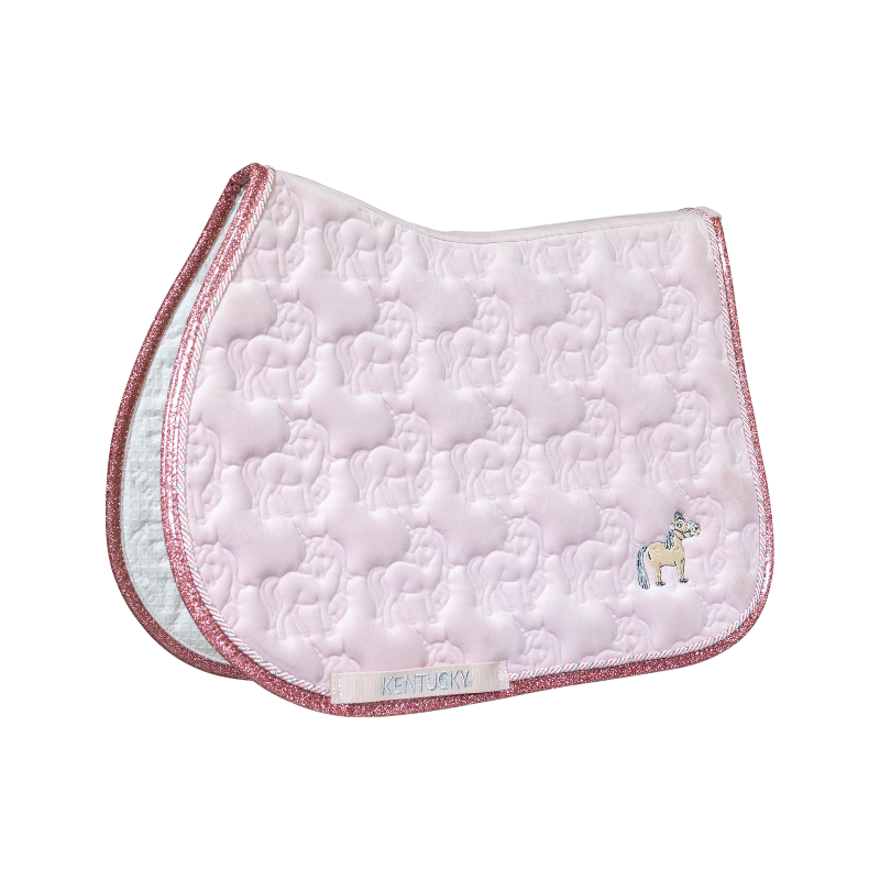 Kentucky Horsewear - saddle pad soft pink glitter unicorn 