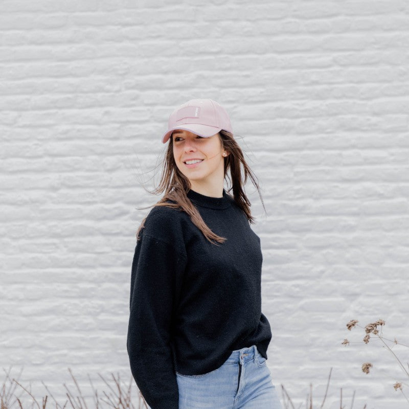 Kentucky Horsewear - Casquette Rubber logo vieux rose