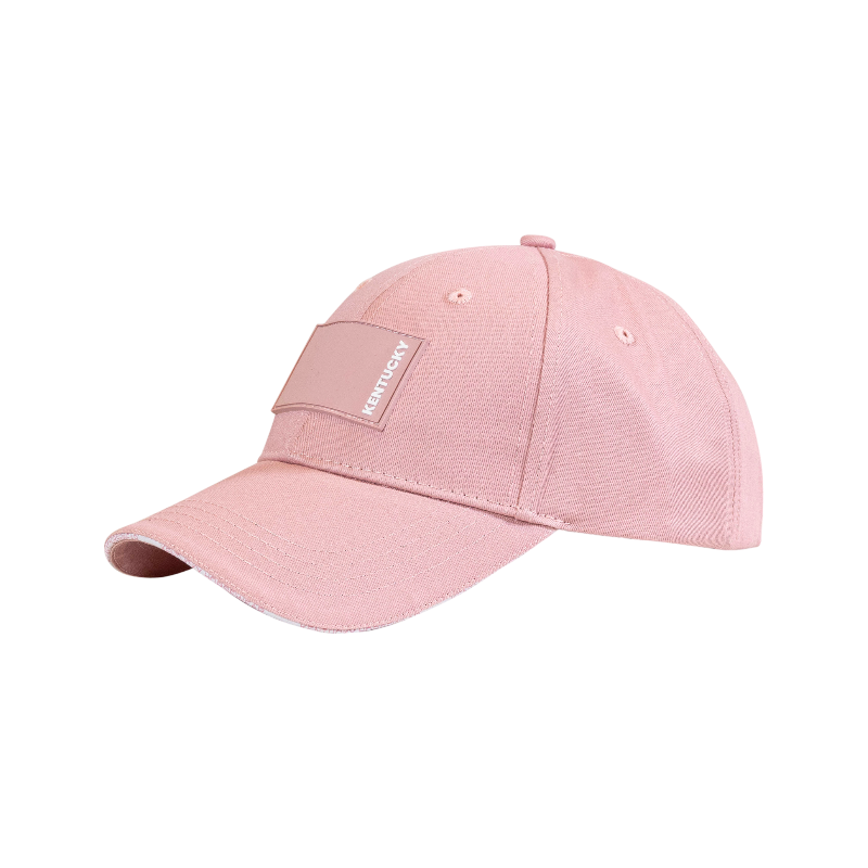Kentucky Horsewear - Casquette Rubber logo vieux rose