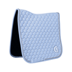 Kentucky Horsewear - Dressage saddle pad 3D logo Onion Quilt light blue | - Ohlala