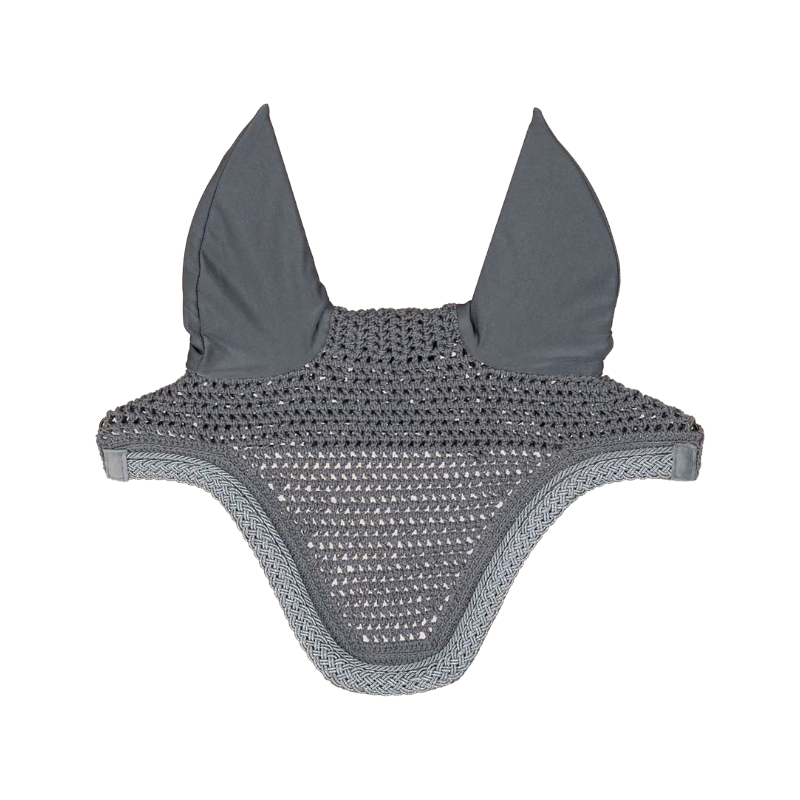 Kentucky Horsewear - Wellington Noise-Reducing Fly Veil with Braided Glitter Cord, Light Blue