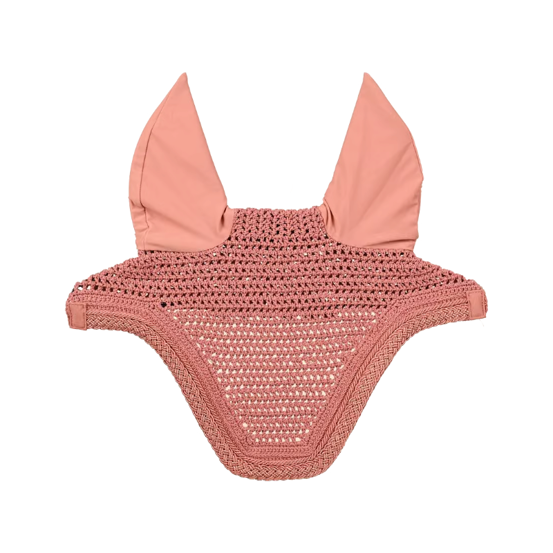 Kentucky Horsewear - Wellington Fly Veil with Braided Glitter Cord, Dusty Rose