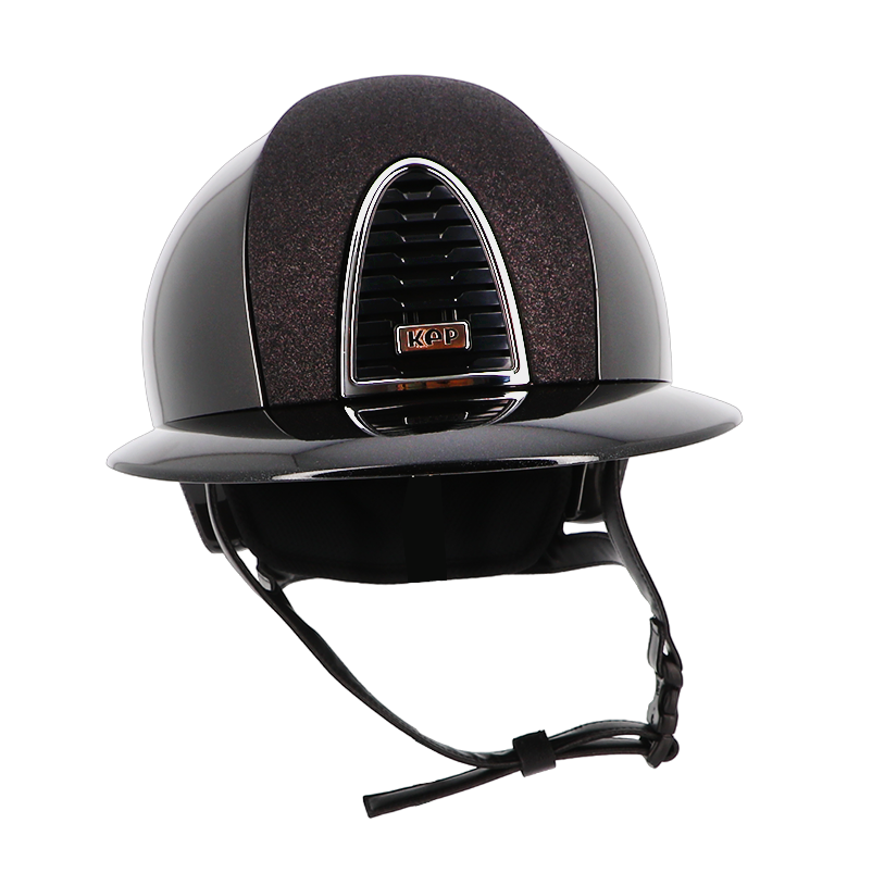 KEP - Casque Cromo 2.0 shine noir Star visière polo diamond | - Ohlala