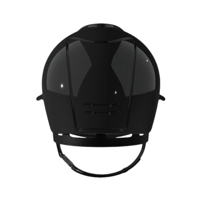 KEP - Casque d'équitation Cromo 2.0 Shine 2 noir visière polo cadre gold