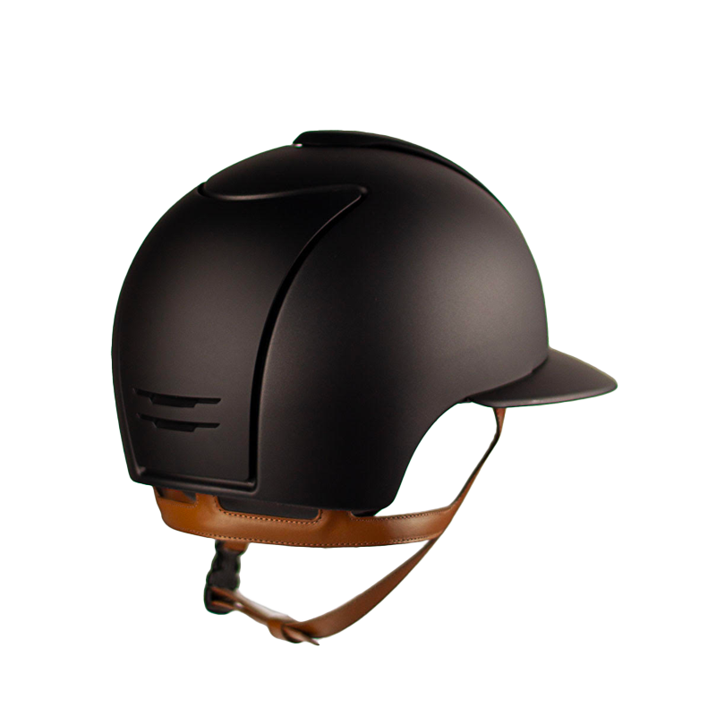 KEP - Casque Cromo 2.0 matt noir polo jugulaire beige | - Ohlala