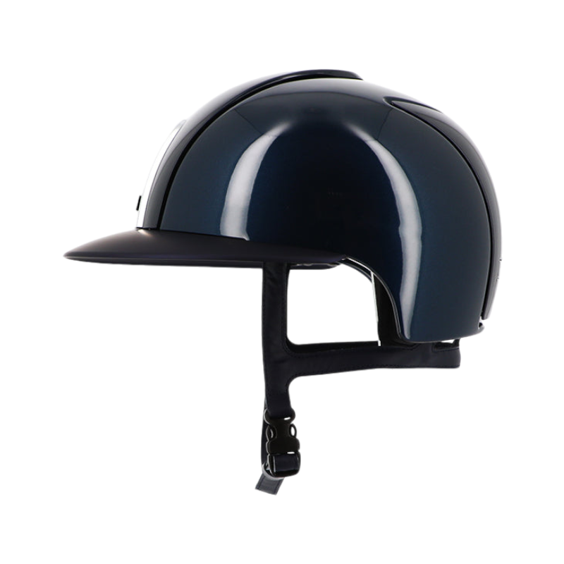 KEP - Cromo 2.0 shine blue polo helmet blue chin strap