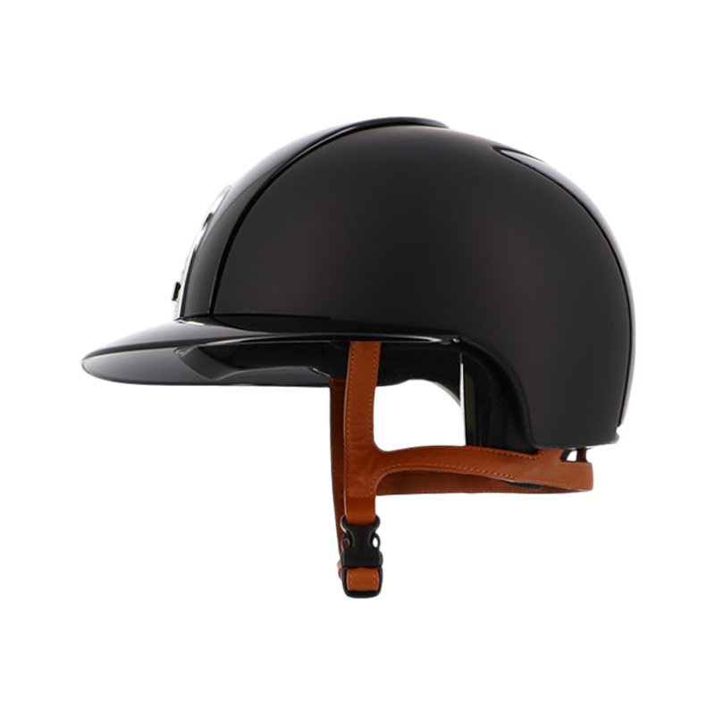 KEP - Cromo 2.0 helmet shine matt black polo chinstrap beige